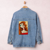 Opgepopte roodharige vrouwen mooi kubisme denim jacket (Hangar)