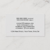 Opgeposte Granite Professional Slick Classy Visitekaartje (Achterkant)