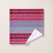 Opgerapt rood en grijs eenvoudig patroon bad handdoek (Wasdoekje)