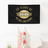 Opgericht 1949 70e verjaardag spandoek (Insitu)