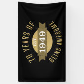 Opgericht 1949 70e verjaardag spandoek (Verticaal)