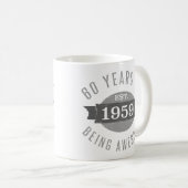 Opgericht 1959 60e verjaardag koffiemok (Voorkant rechts)
