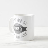 Opgericht 1959 60e verjaardag koffiemok (Voorkant links)