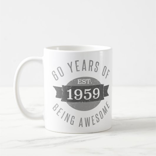 Opgericht 1959 60e verjaardag koffiemok (Links)