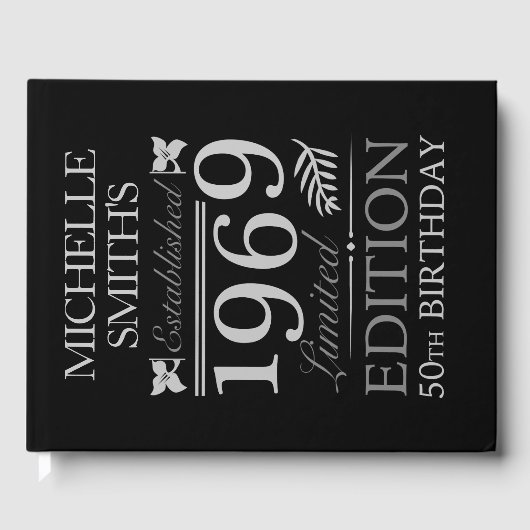 Opgericht 1969 50e verjaardag gastenboek (Voorkant)