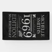 Opgericht 1969 50e verjaardag spandoek (Horizontaal)