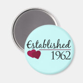 Opgericht in 1962 magneet (Voorkant / Achterkant)