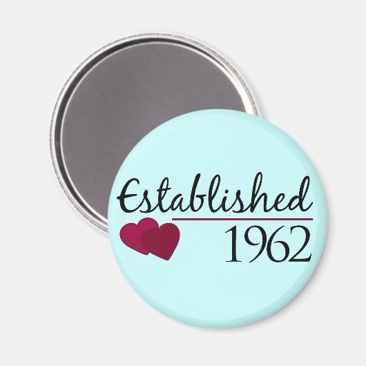 Opgericht in 1962 magneet (Voorkant / Achterkant)