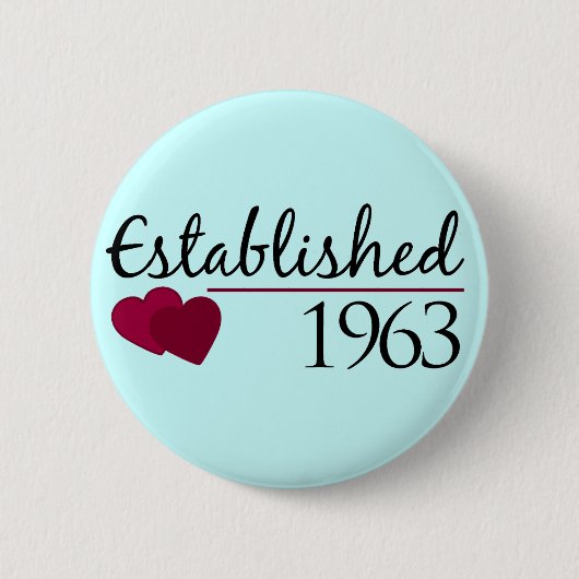 Opgericht in 1963 ronde button 5,7 cm (Voorkant)