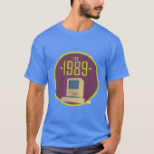 Opgericht in 1989 - Retro Computer T-Shirt (Voorkant)