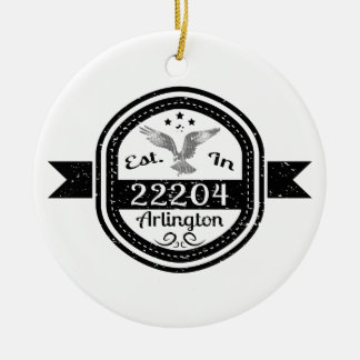 Opgericht in 2024 Arlington Keramisch Ornament