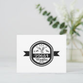 Opgericht in 99654 Wasilla Briefkaart (Staand voorkant)