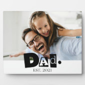 Opgerichte Vader Jaar Aangepaste Foto Cadeau voor Fotoplaat (Voorkant)