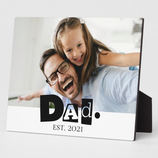Opgerichte Vader Jaar Aangepaste Foto Cadeau voor Fotoplaat (Zijkant)