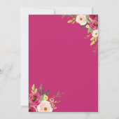 Opgerold, Ice Cream Floral Vrijgezellenfeest Kaart (Achterkant)