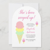 Opgerold ijpte ijsklok-bridale Shower-uitnodiging Kaart (Voorkant)