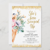 Opgerold ijpte ijsklok-bridale Shower-uitnodiging Kaart (Voorkant)