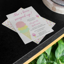 Opgerold ijpte ijsklok-bridale Shower-uitnodiging Kaart