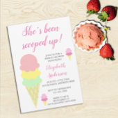 Opgerold ijpte ijsklok-bridale Shower-uitnodiging Kaart