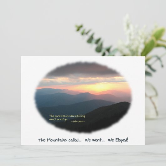 Opgerold in de bergen / Mtns genaamd - We hebben e Kaart (Staand voorkant)