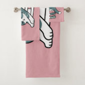 Opgerold met een boek en een kat - Gezellig Katten Bad Handdoek (Insitu)