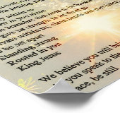 Opgerold - Prayer Poem Poster (Hoek)