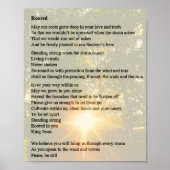 Opgerold - Prayer Poem Poster (Voorkant)