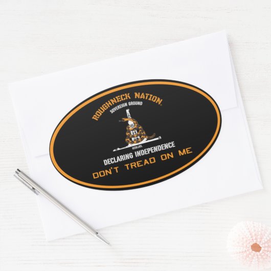 OPGEROLD RIG Oilfield Ovale Sticker (Envelop)