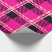 Opgerold, zwart en geel cadeaupapier (Hoek)