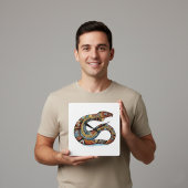 Opgerolde Aardeslang  Vierkante Klok