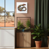 Opgerolde Aardeslang  Vierkante Klok