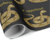 Opgerolde Copperhead-slang Thunder_Cove Cadeaupapier (Rol Hoek)