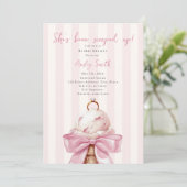 Opgerolde Ice Cream Verloving Ring Vrijgezellenfee Kaart (Staand voorkant)