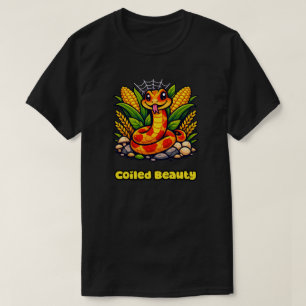 Opgerolde schoonheid Majestueuze slang reptiel ont T-shirt