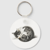 Opgerolde slaapkat (1825) sleutelhanger (Achterkant)