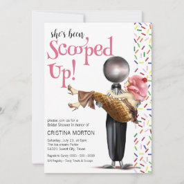 Opgeschept aardbeienijs Vrijgezellenfeest Kaart