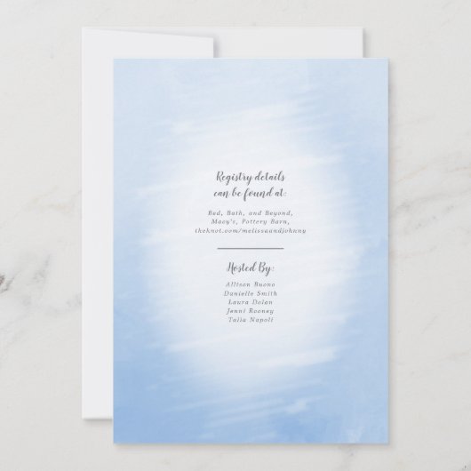 Opgeschept Blue Ice Cream Theme Vrijgezellenfeest Kaart (Achterkant)