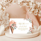 Opgeschept ijsrecept Roze Vrijgezellenfeest Informatiekaartje