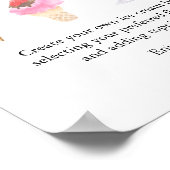 Opgeschept roze modern Vrijgezellenfeest Bar borde Poster (Hoek)