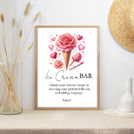 Opgeschept roze modern Vrijgezellenfeest Bar borde Poster