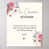 Opgeschept roze modern Vrijgezellenfeest Bar borde Poster (Voorkant)