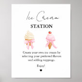 Opgeschept roze modern Vrijgezellenfeest Bar borde Poster (Voorkant)