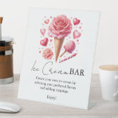 Opgeschept roze modern Vrijgezellenfeest Bar borde Reclamebord Met Voetstuk (Insitu)