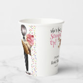 Opgeschepte Aardbeien Ijs Bruiloft Feest Papieren Bekers (Links)