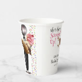 Opgeschepte Aardbeien Ijs Bruiloft Feest Papieren Bekers (Rechts)