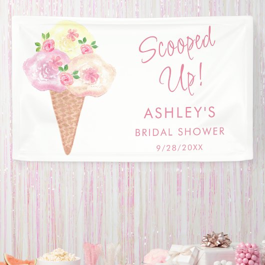 Opgeschepte Bruiloft Bruidsboeket Bloemen Spandoek