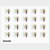 Opgeschepte Chocolade Ijs Bruiloftsborrel Ronde Sticker (Vel)
