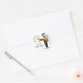 Opgeschepte Chocolade Ijs Bruiloftsborrel Ronde Sticker (Envelop)