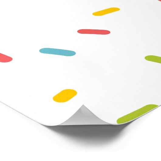 Opgeschepte ijs bruiloft feest welkomstbord poster (Hoek)