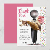 Opgeschepte Ijs Bruiloft Thank You Bedankkaart (Voorkant / Achterkant)